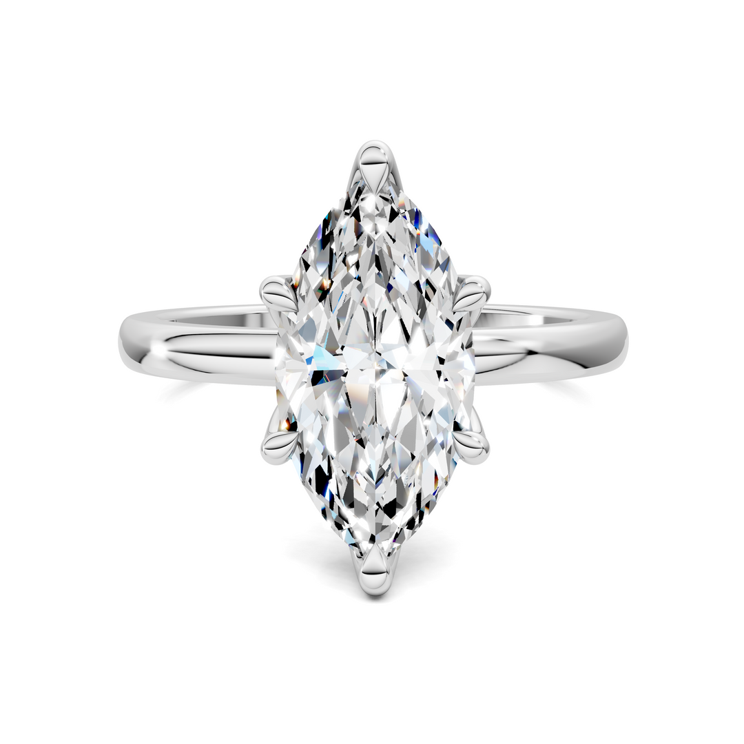 Rita Floral Basket Hidden Halo Ring
