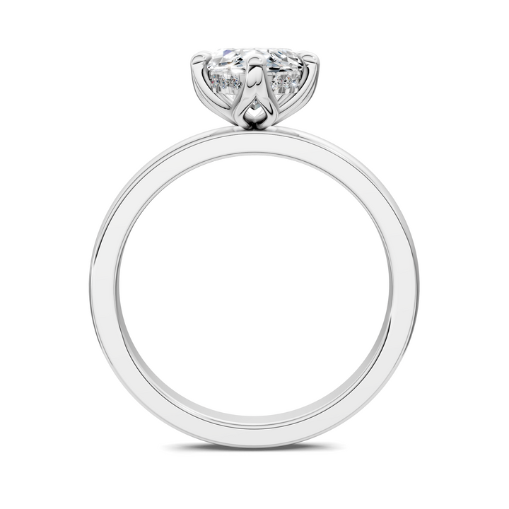 Rita Floral Basket Hidden Halo Ring