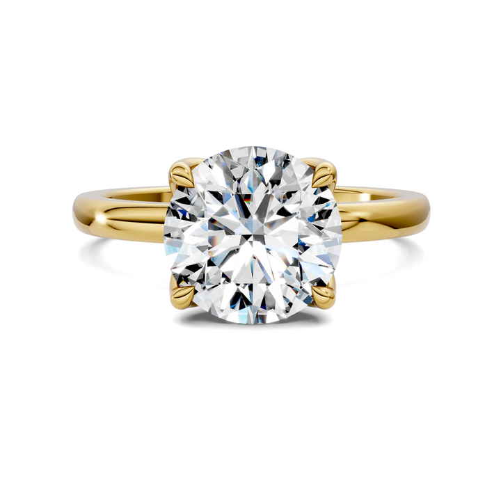 Rita Floral Basket Hidden Halo Ring
