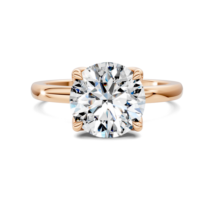 Rita Floral Basket Hidden Halo Ring