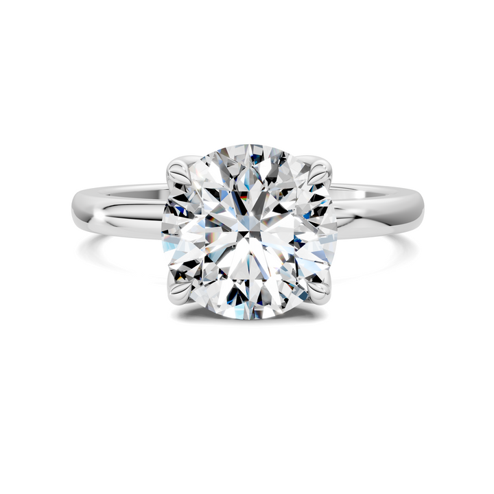 Rita Floral Basket Hidden Halo Ring