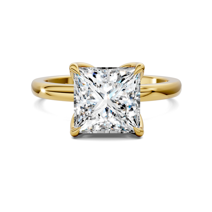 Rita Floral Basket Hidden Halo Ring