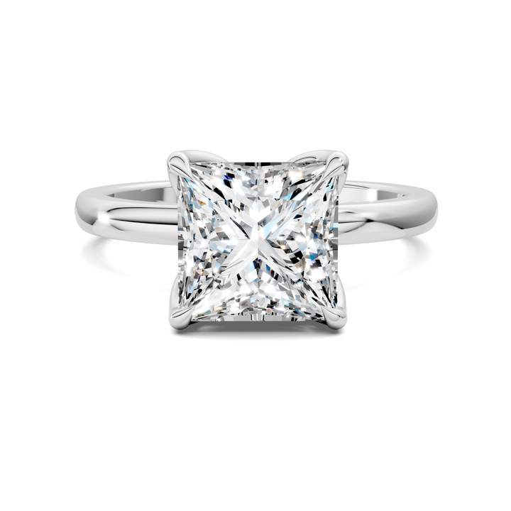 Rita Floral Basket Hidden Halo Ring