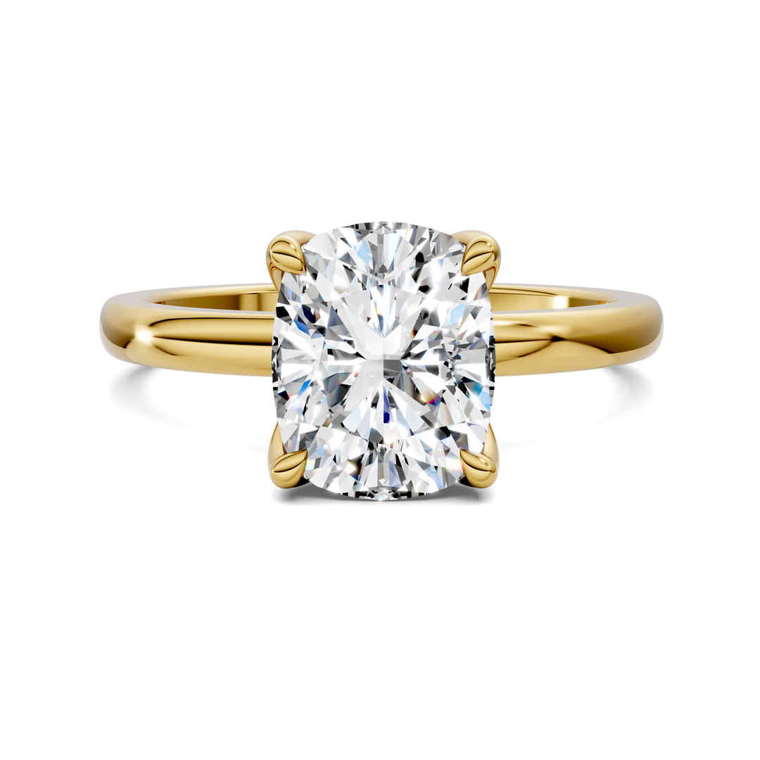 Rita Floral Basket Hidden Halo Ring