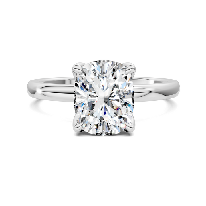 Rita Floral Basket Hidden Halo Ring Setting
