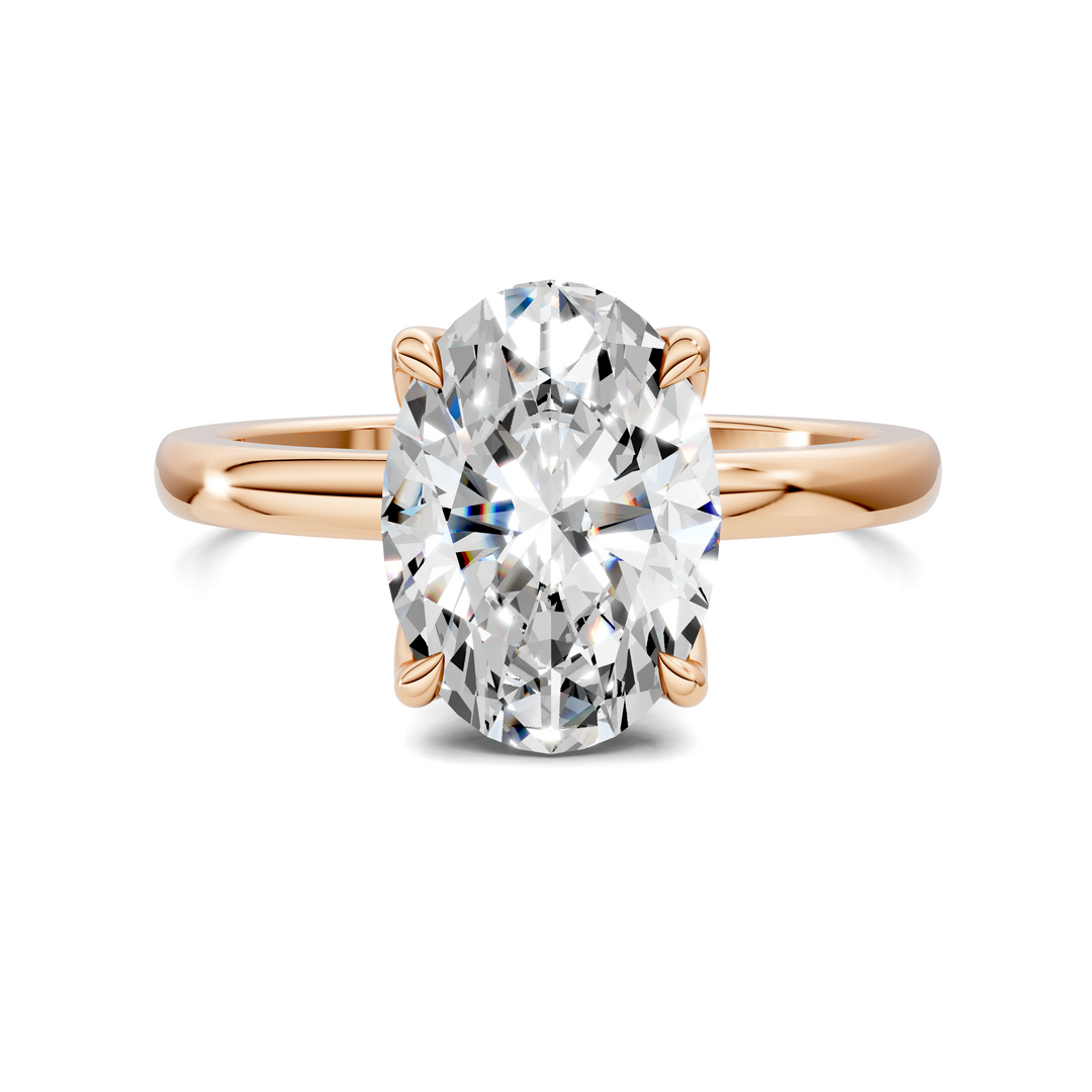 Rita Floral Basket Hidden Halo Ring
