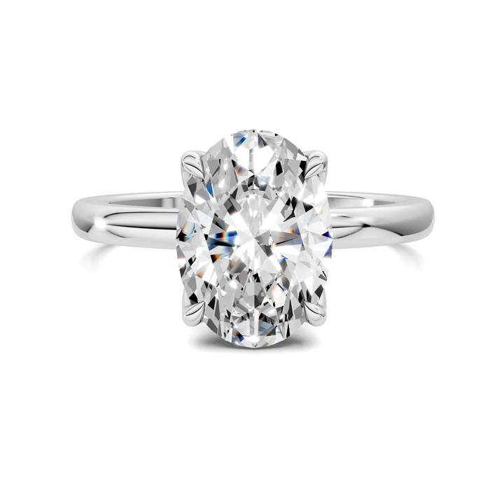 Rita Floral Basket Hidden Halo Ring