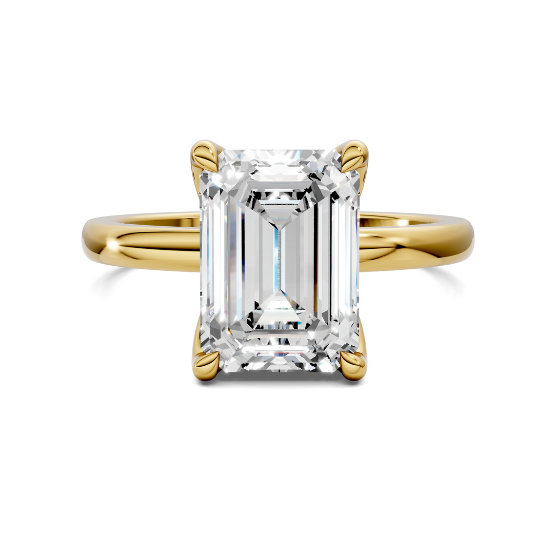Rita Floral Basket Hidden Halo Ring Setting