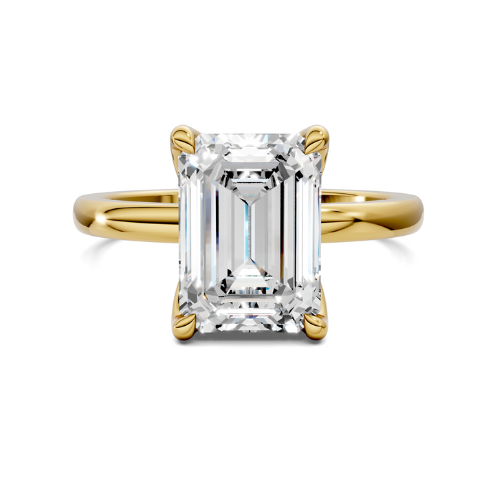 Rita Floral Basket Hidden Halo Ring