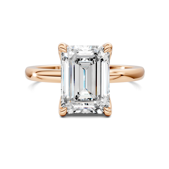 Rita Floral Basket Hidden Halo Ring