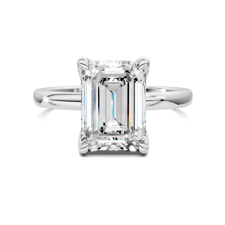 Rita Floral Basket Hidden Halo Ring