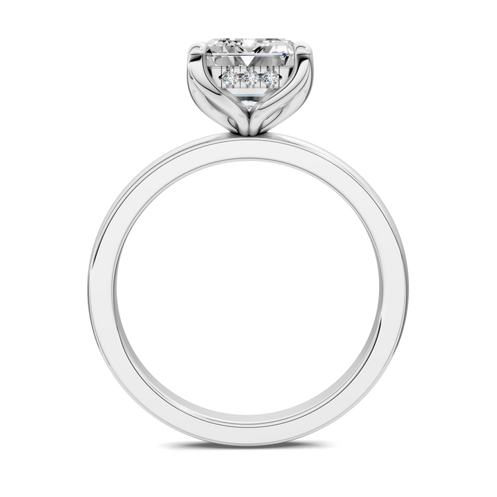 Rita Floral Basket Hidden Halo Ring
