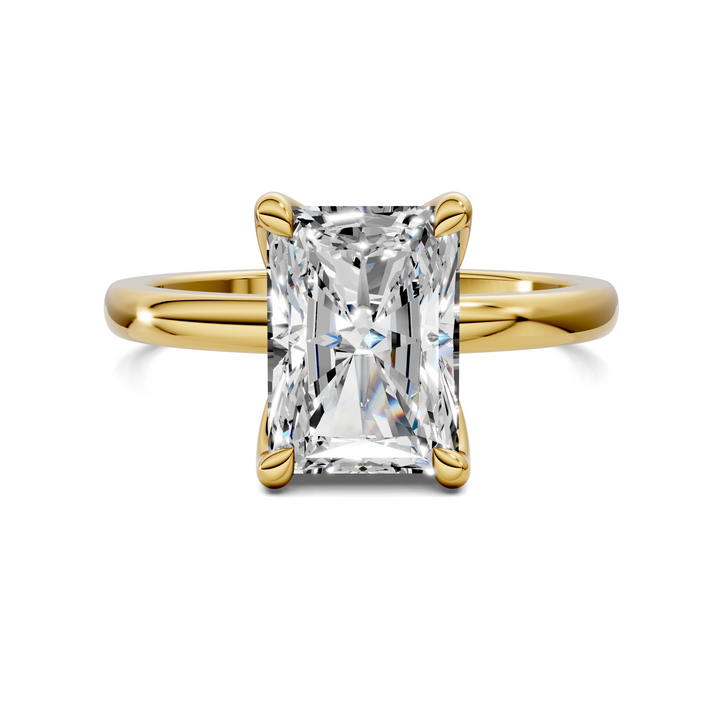 Rita Floral Basket Hidden Halo Ring Setting