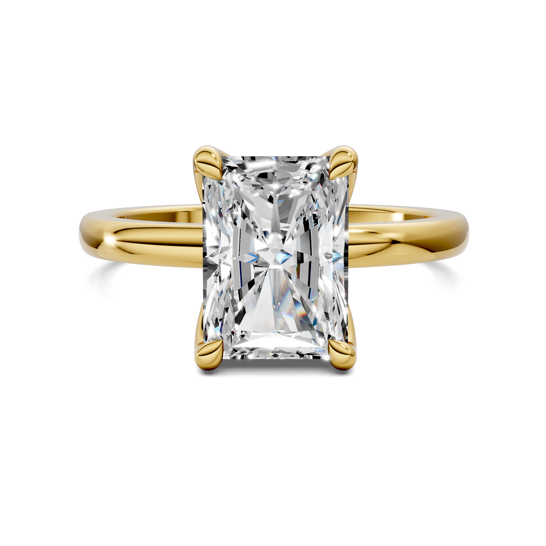 Rita Floral Basket Hidden Halo Ring