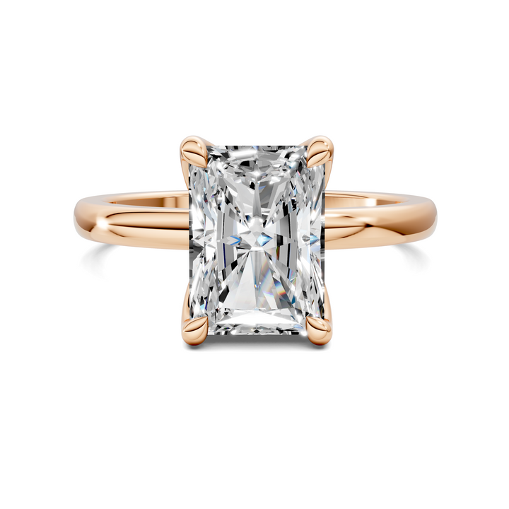 Rita Floral Basket Hidden Halo Ring