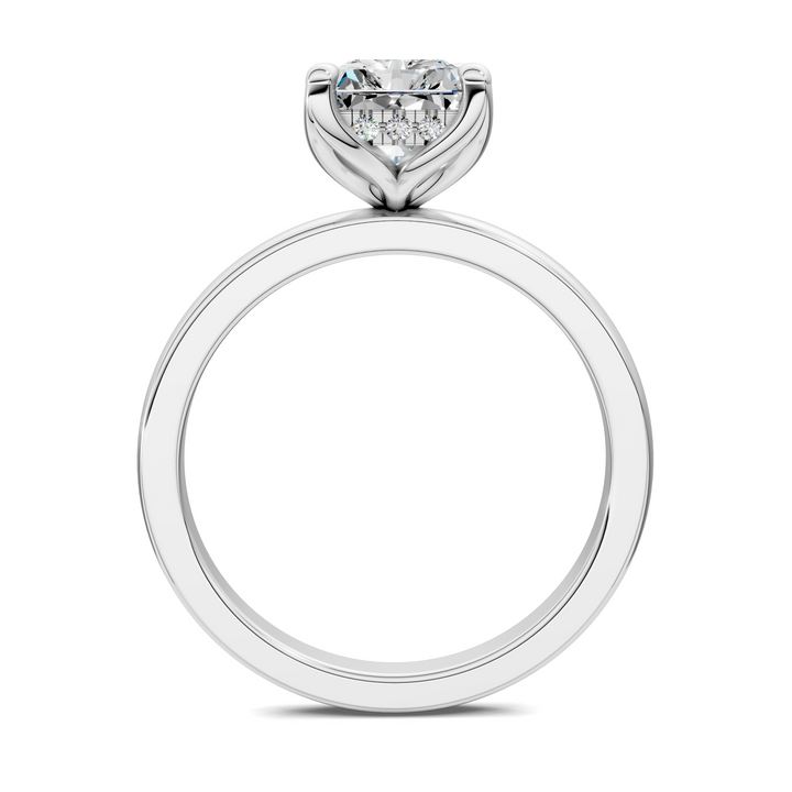 Rita Floral Basket Hidden Halo Ring