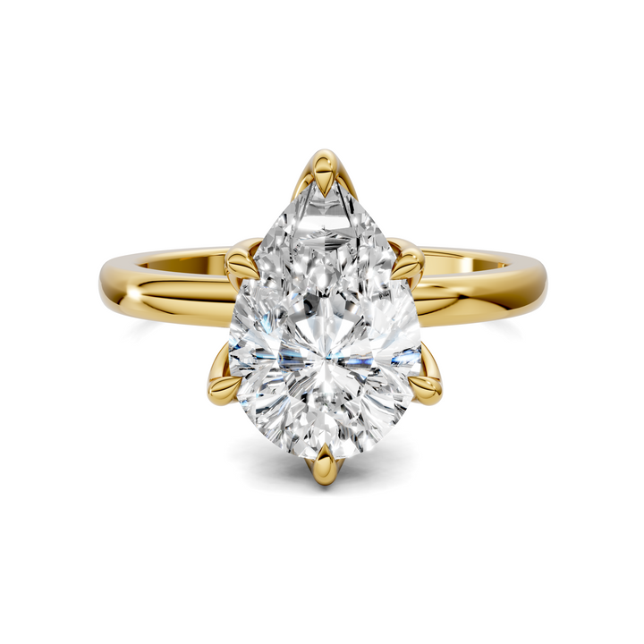 Rita Floral Basket Hidden Halo Ring
