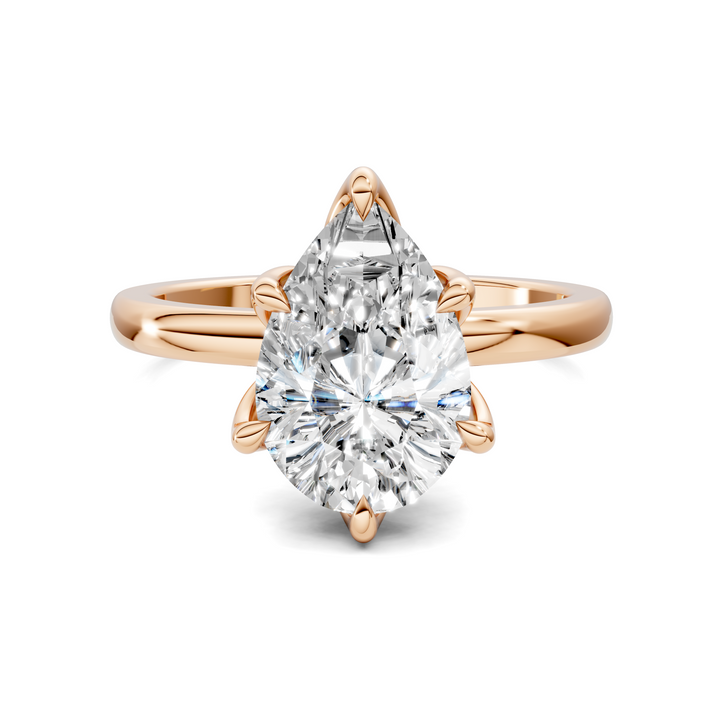 Rita Floral Basket Hidden Halo Ring