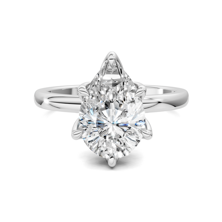Rita Floral Basket Hidden Halo Ring