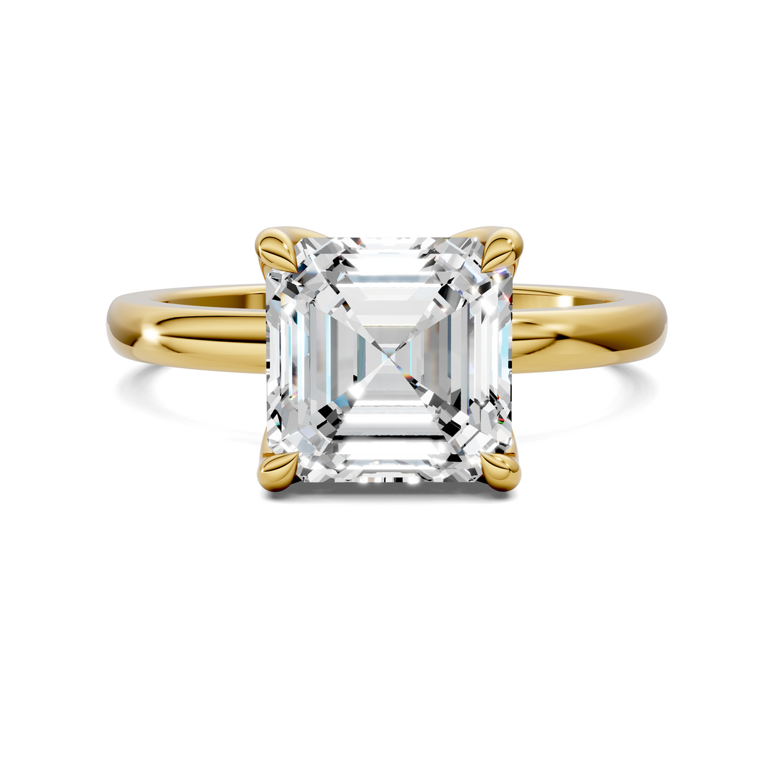 Rita Floral Basket Hidden Halo Ring