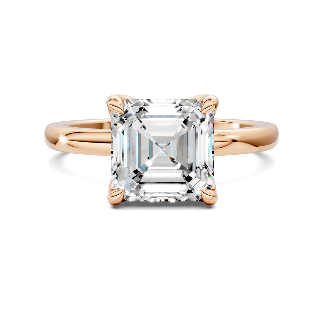 Rita Floral Basket Hidden Halo Ring