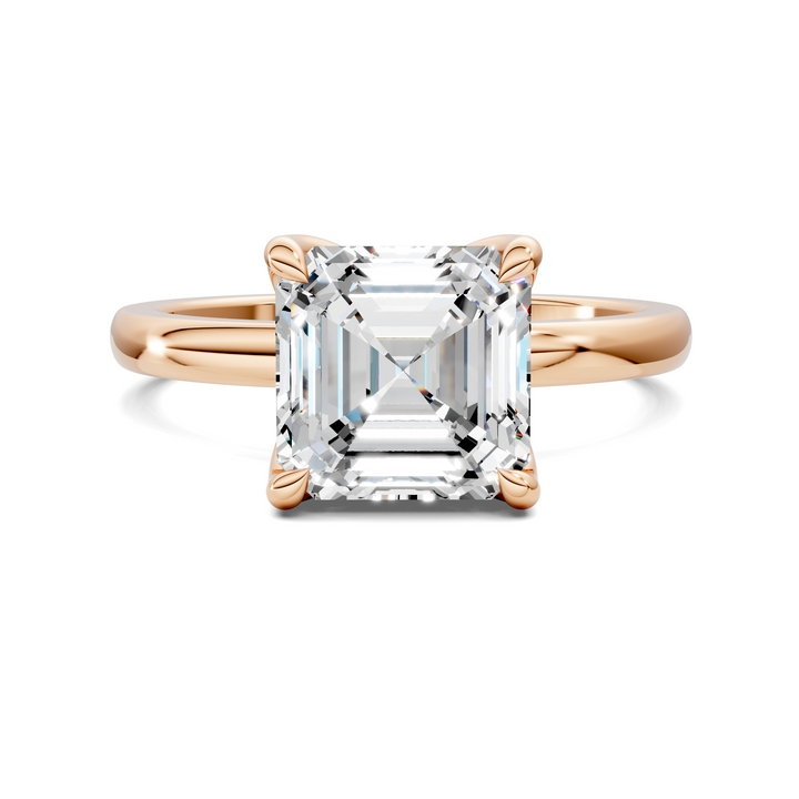 Rita Floral Basket Hidden Halo Ring