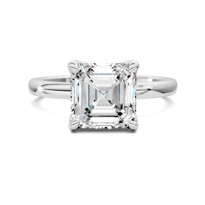 Rita Floral Basket Hidden Halo Ring