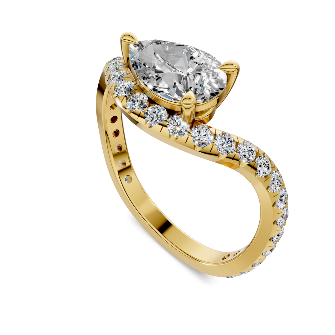 Lakeisha East-West Pavé Ring