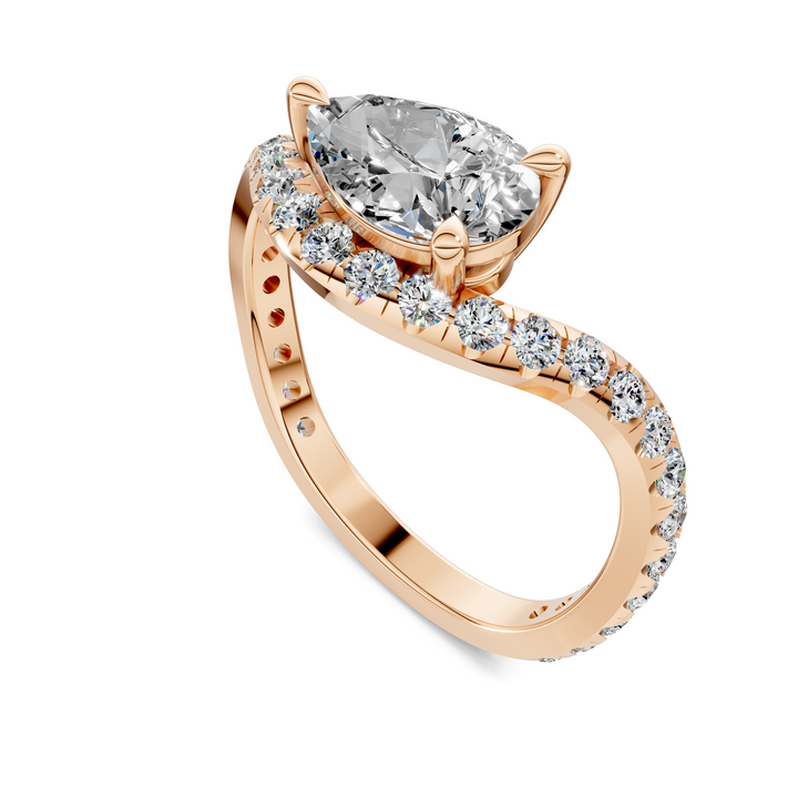 Lakeisha East-West Pavé Ring