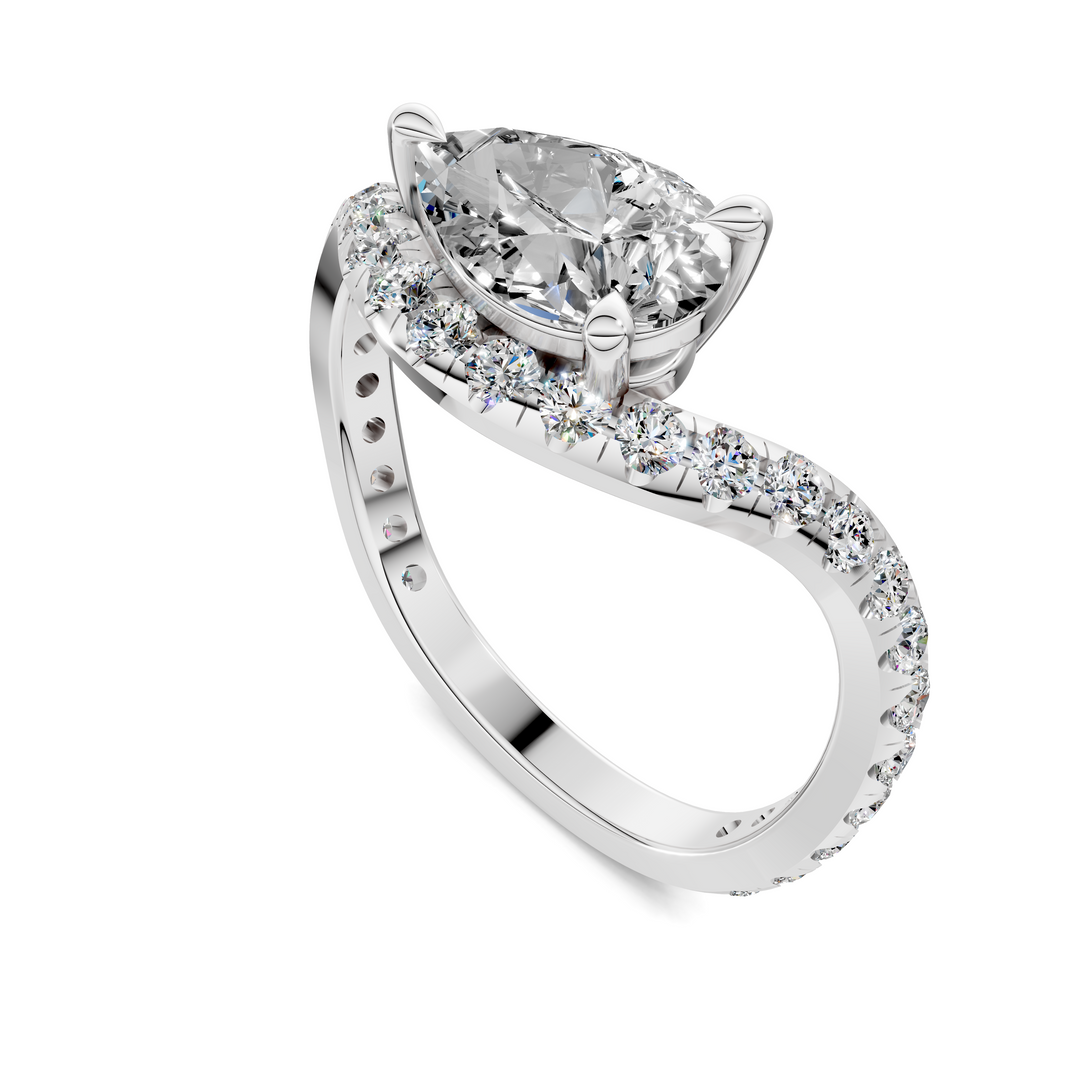 Lakeisha East-West Pavé Ring