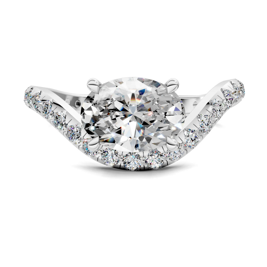 Lakeisha East-West Pavé Ring