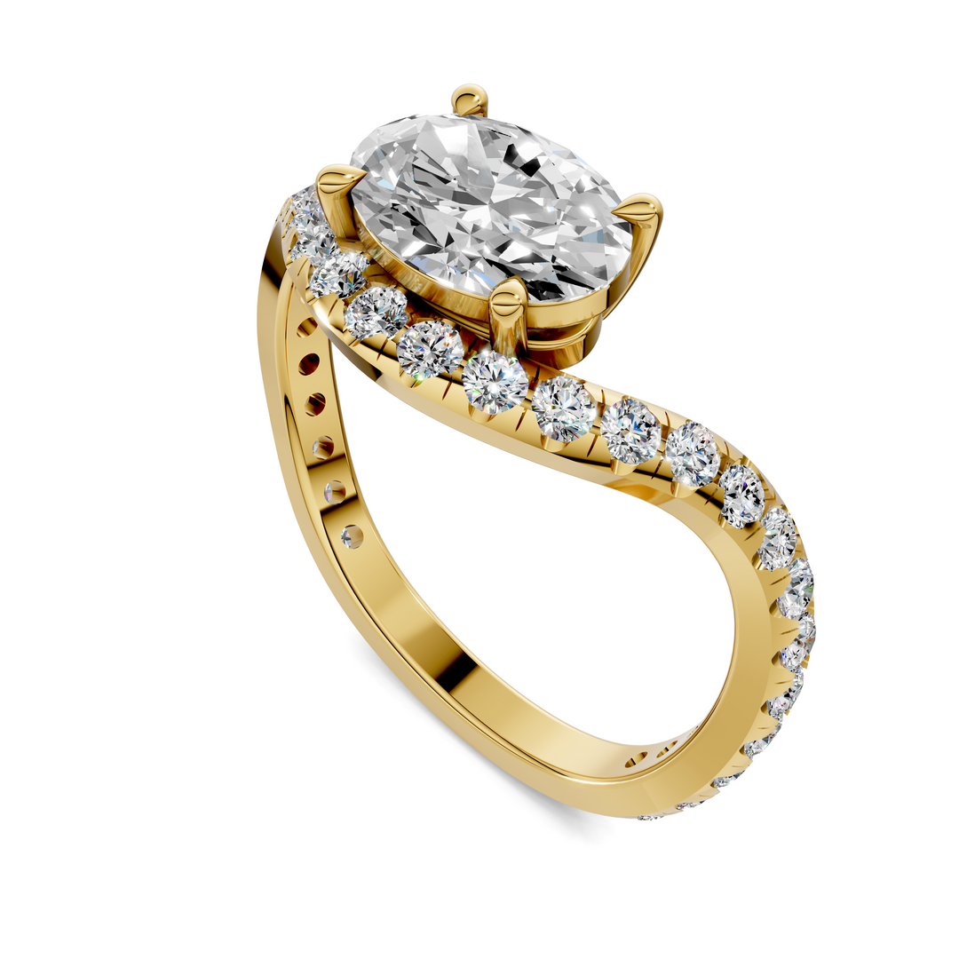 Lakeisha East-West Pavé Ring