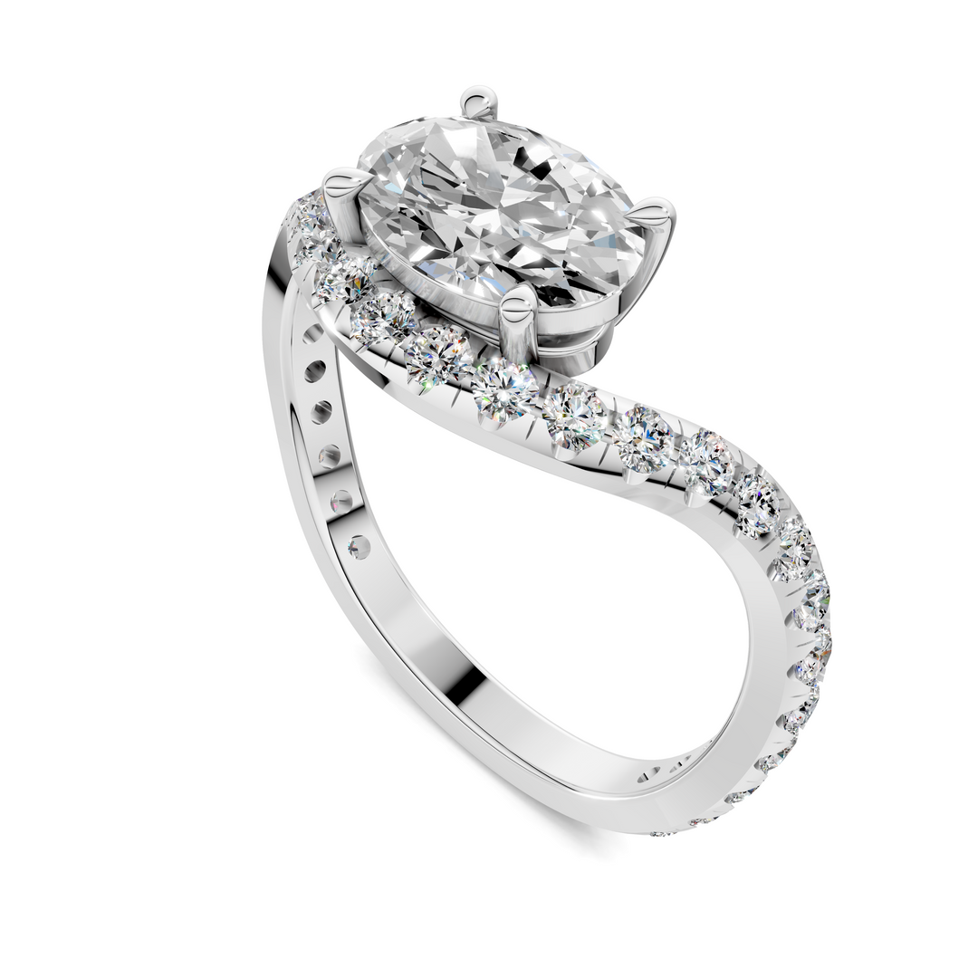 Lakeisha East-West Pavé Ring