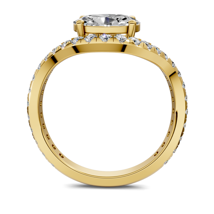 Lakeisha East-West Pavé Ring