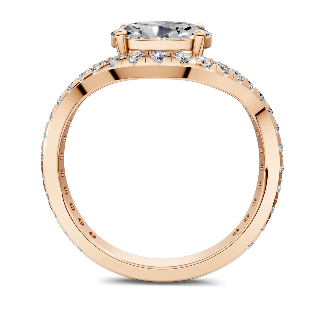 Lakeisha East-West Pavé Ring