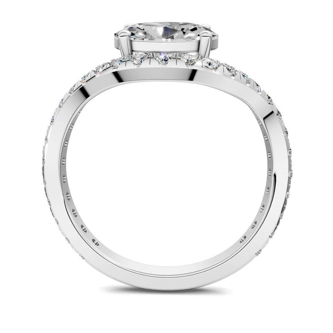 Lakeisha East-West Pavé Ring