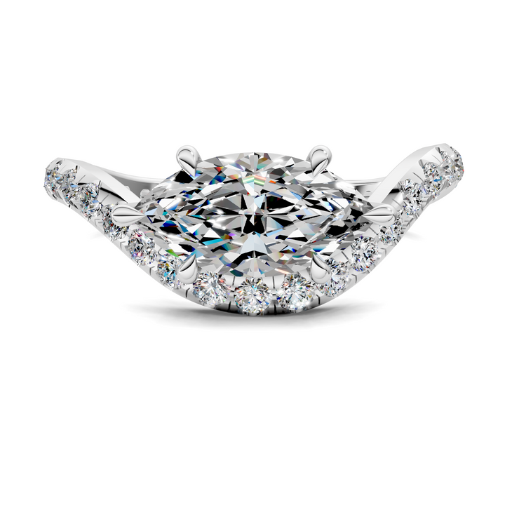 Lakeisha East-West Pavé Ring