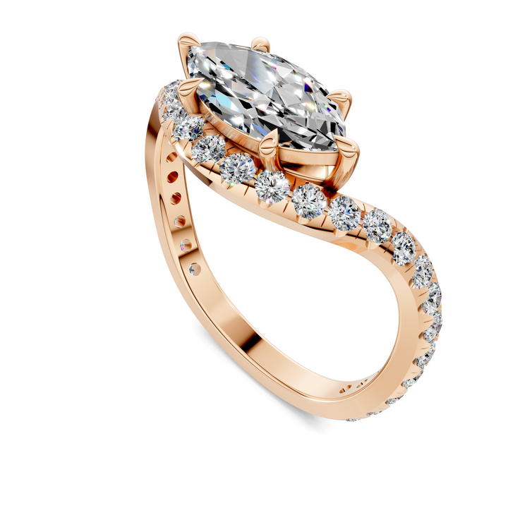 Lakeisha East-West Pavé Ring