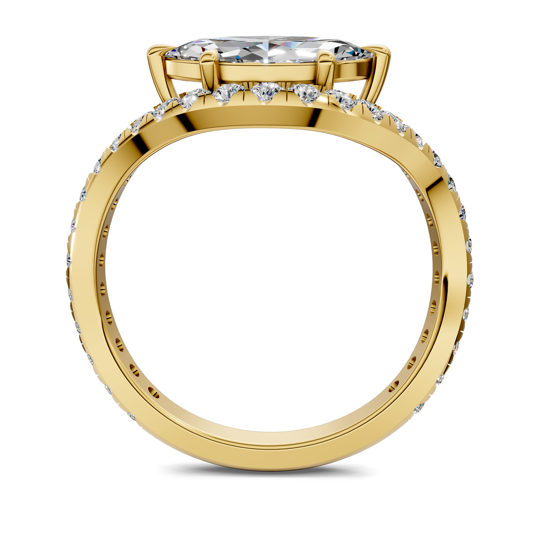 Lakeisha East-West Pavé Ring