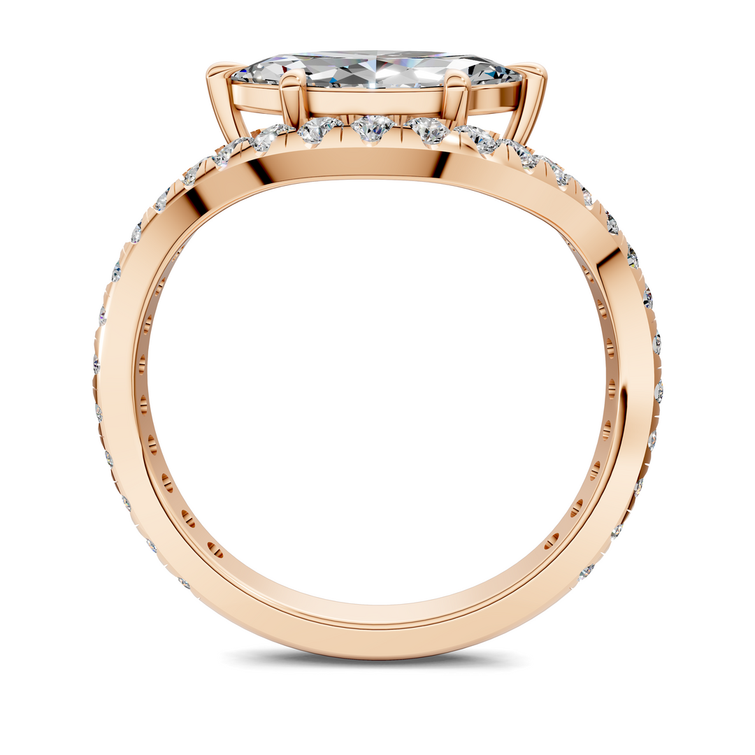 Lakeisha East-West Pavé Ring