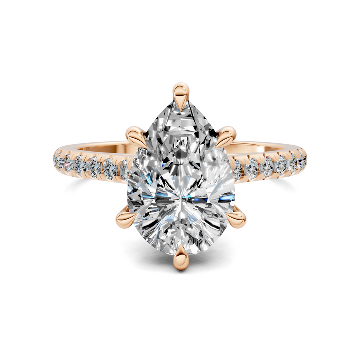 Hollie Hidden Halo Cathedral Pavé Ring
