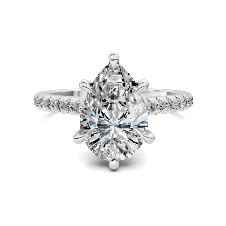 Hollie Hidden Halo Cathedral Pavé Ring