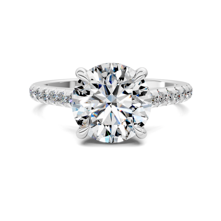 Hollie Hidden Halo Cathedral Pavé Ring