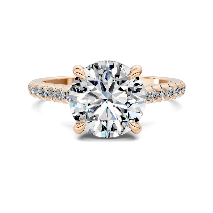 Hollie Hidden Halo Cathedral Pavé Ring