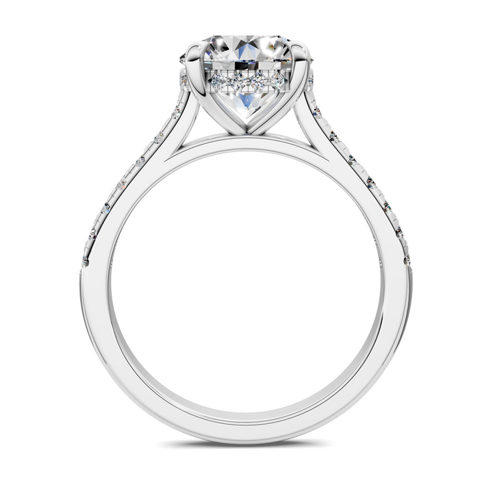 Hollie Hidden Halo Cathedral Pavé Ring