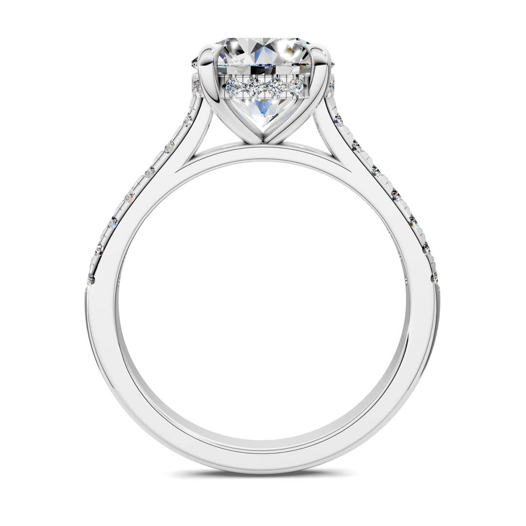 Hollie Hidden Halo Cathedral Pavé Ring
