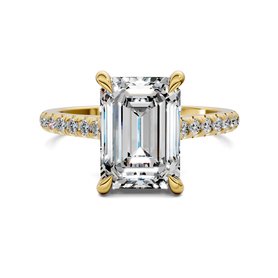 Hollie Hidden Halo Cathedral Pavé Ring