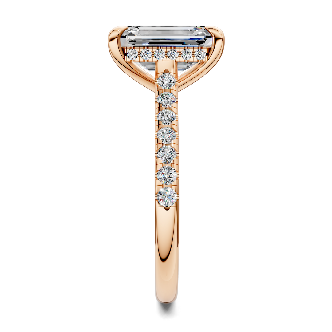 Hollie Hidden Halo Cathedral Pavé Ring