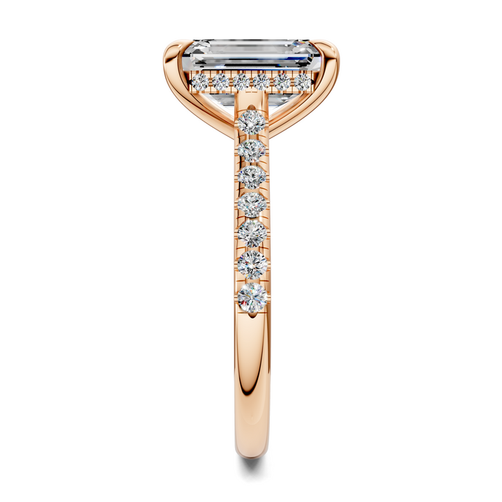 Hollie Hidden Halo Cathedral Pavé Ring