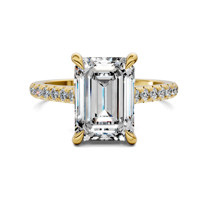 Hollie Hidden Halo Cathedral Pavé Ring